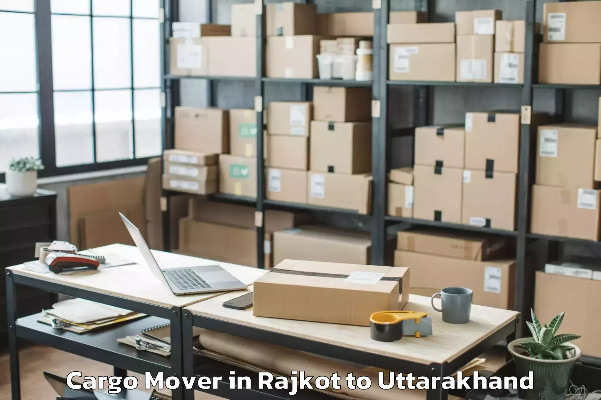 Easy Rajkot to Dhanaulti Cargo Mover Booking